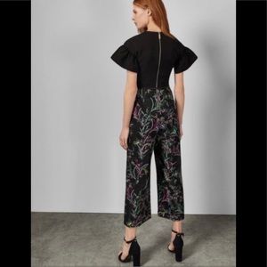 Ted Baker London Black Darcy Fortune Printed Jumpsuit